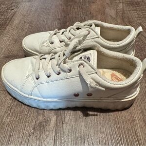ROXY White Leather Sneaker